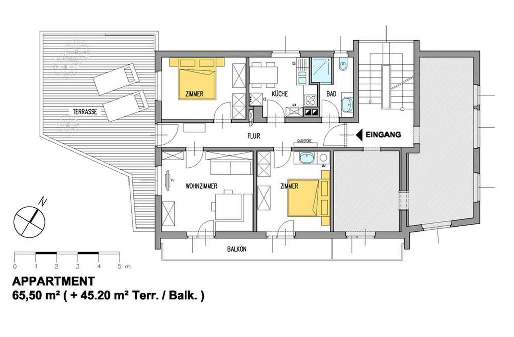 Appartement Dorfplatz Schruns Ruang foto